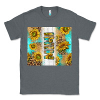 Charcoal Heather western mother's day mimi with turquoise and sunflowers and leopard tu Classic Tee - TumblerDesignByShophia