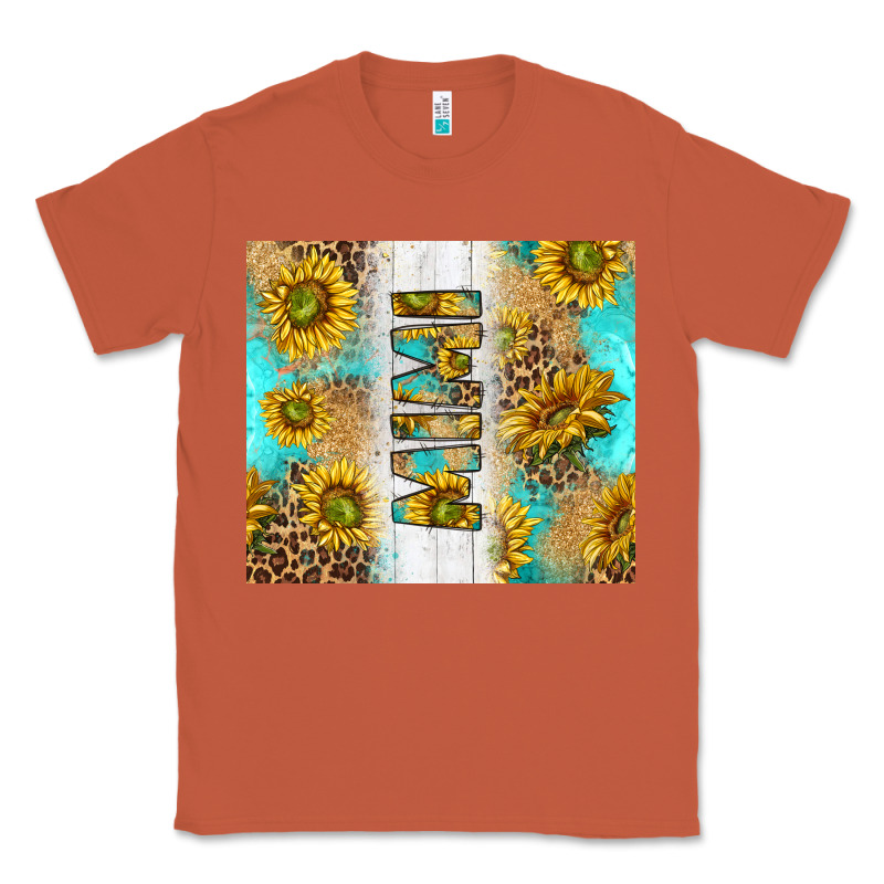 Western Mother's Day Mimi With Turquoise And Sunflowers And Leopard Tu Classic Tee by TumblerDesignByShophia | Teevron