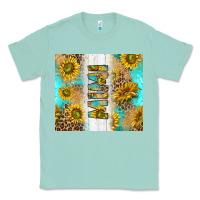 Seafoam western mother's day mimi with turquoise and sunflowers and leopard tu Classic Tee - TumblerDesignByShophia