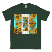 Sports Green western mother's day mimi with turquoise and sunflowers and leopard tu Classic Tee - TumblerDesignByShophia