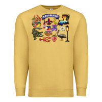 Antique Gold preview louisiana state Premium Sweatshirt - BarkalooDesign