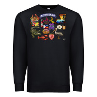 Black preview louisiana state Premium Sweatshirt - BarkalooDesign