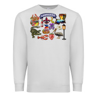 Dove Grey preview louisiana state Premium Sweatshirt - BarkalooDesign