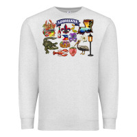 Oatmeal Heather preview louisiana state Premium Sweatshirt - BarkalooDesign