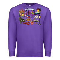 Purple preview louisiana state Premium Sweatshirt - BarkalooDesign