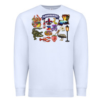 White preview louisiana state Premium Sweatshirt - BarkalooDesign