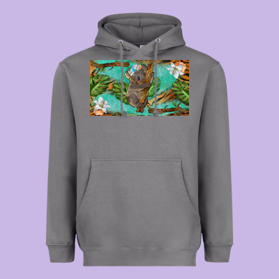 Koala Cup Heavyweight Hoodie Designed By Barkaloodesign
