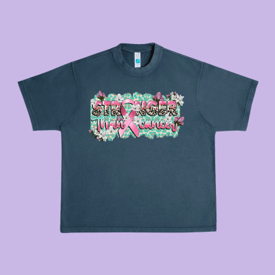 Stronger Than Cancer Cancer Awareness Urban Heavy Tee Designed By Cowgirlartshop