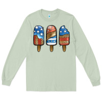Matcha Patriotic Leopard Popsicles Long Sleeve Tee - Jasminsmagicworld