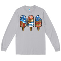 Moon Dust Patriotic Leopard Popsicles Long Sleeve Tee - Jasminsmagicworld