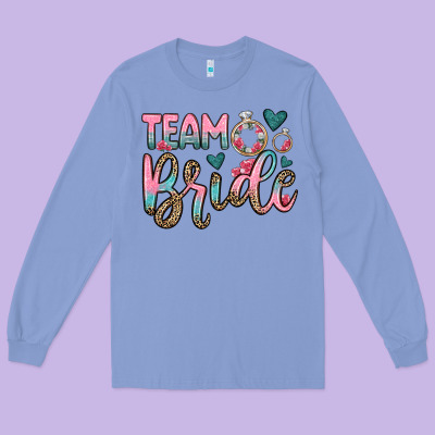 Team Bride Long Sleeve Tee Designed By Oliviacreatesart