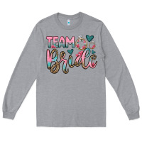 Heather Grey team bride Long Sleeve Tee - OliviaCreatesArt