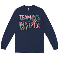 Navy team bride Long Sleeve Tee - OliviaCreatesArt