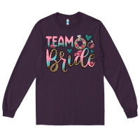 Plum team bride Long Sleeve Tee - OliviaCreatesArt