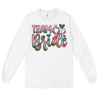 White team bride Long Sleeve Tee - OliviaCreatesArt