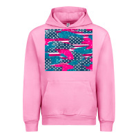 Fuchsia Pink usa flag Urban Hoodie - AdoDesignShop
