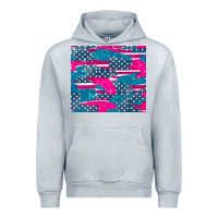 Heather Grey usa flag Urban Hoodie - AdoDesignShop