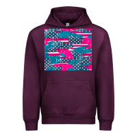 Mauve Wine usa flag Urban Hoodie - AdoDesignShop
