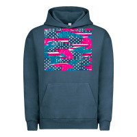 Pigment Midnight Navy usa flag Urban Hoodie - AdoDesignShop