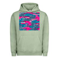 Pigment Oil Green usa flag Urban Hoodie - AdoDesignShop