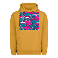 Pigment Peanut Butter usa flag Urban Hoodie - AdoDesignShop