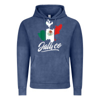 Vintage Denim Mexico Jalisco Mexican Flag Gift Vintage Hoodie - trangStudio