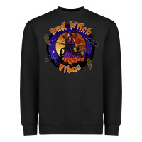 Black bad witch vibes Heavyweight Sweatshirt - SublimationCraftShop