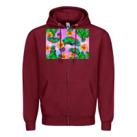Burgundy Chameleon Zipper Hoodie - Artiststas
