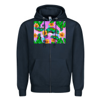 Navy Chameleon Zipper Hoodie - Artiststas