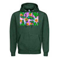 Sports Green Chameleon Zipper Hoodie - Artiststas