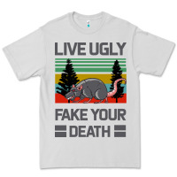 Dove Grey Lıve Ugly Fake Your Death Premium Tee - Bettercallsaul