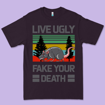 Lıve Ugly Fake Your Death Premium Tee Designed By Bettercallsaul