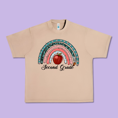 Second Grade Rainbow Urban Heavy Tee Designed By Ranaportraitstore