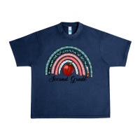 Navy second grade rainbow Urban Heavy Tee - RanaPortraitStore