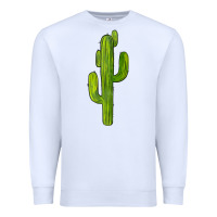 White cactus Premium Sweatshirt - BarkalooDesign