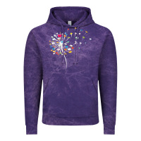 Cloud Purple Womens Funny Dandelion Books Gift For Reading Lover Women Girls V-Neck Vintage Hoodie - trangStudio