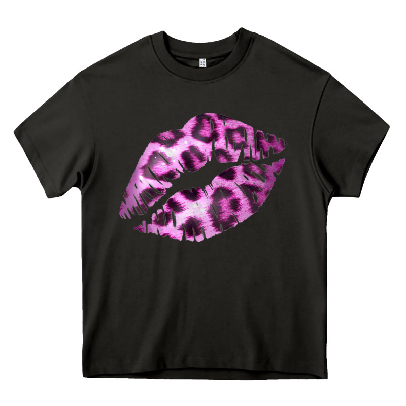 Pink Leopard Lips Heavy Core Tee by Bettercallsaul | Teevron