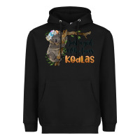 Black just a girl who loves koalas Heavyweight Hoodie - BarkalooDesign