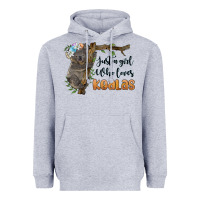 Heather Grey just a girl who loves koalas Heavyweight Hoodie - BarkalooDesign