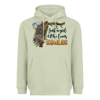 Matcha just a girl who loves koalas Heavyweight Hoodie - BarkalooDesign
