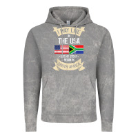 Cloud Rock South Africa American Flag USA South African Roots Gifts Vintage Hoodie - trangStudio