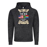 Vintage Black South Africa American Flag USA South African Roots Gifts Vintage Hoodie - trangStudio