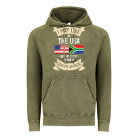 South Africa American Flag Usa South African Roots Gifts Vintage Hoodie | Teevron