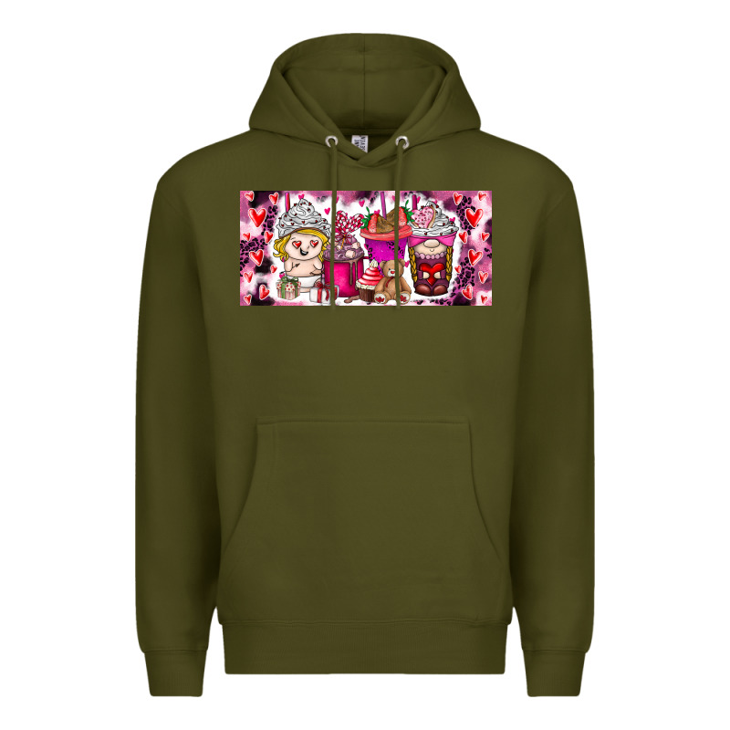 Valentine Coffee Premium Hoodie by CowhideDigitalArt | Teevron