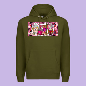 Valentine Coffee Premium Hoodie Designed By Cowhidedigitalart