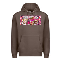 Coffee Valentine Coffee Premium Hoodie - CowhideDigitalArt