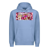 Colony Blue Valentine Coffee Premium Hoodie - CowhideDigitalArt