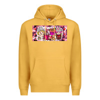 Mustard Valentine Coffee Premium Hoodie - CowhideDigitalArt