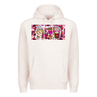Pale Pink Valentine Coffee Premium Hoodie - CowhideDigitalArt