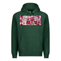 Sports Green Valentine Coffee Premium Hoodie - CowhideDigitalArt